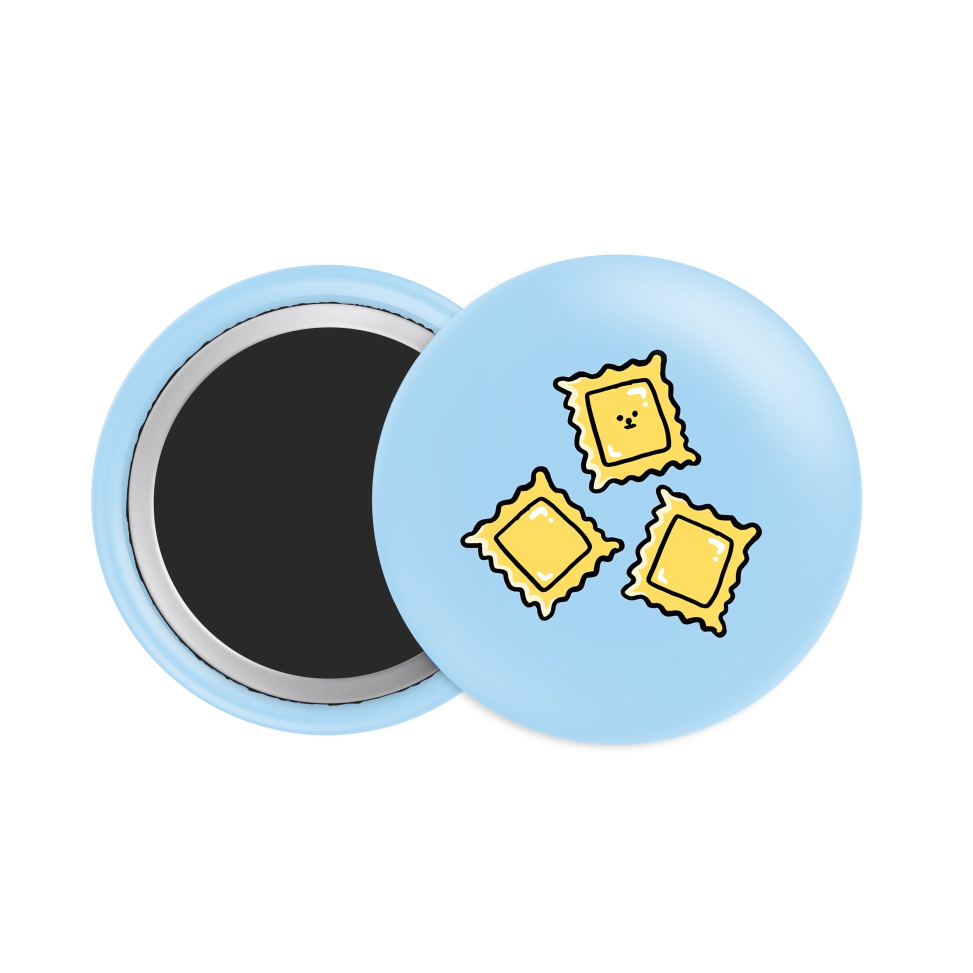 Ravioli Noodles Button Fridge Magnet - Theartzzy