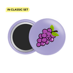 Red Grapes Button Fridge Magnet - Theartzzy