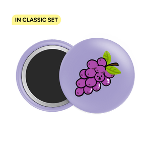 Red Grapes Button Fridge Magnet - Theartzzy