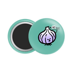 Red Onion Button Fridge Magnet - Theartzzy