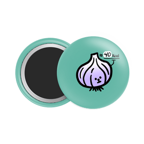 Red Onion Button Fridge Magnet - Theartzzy