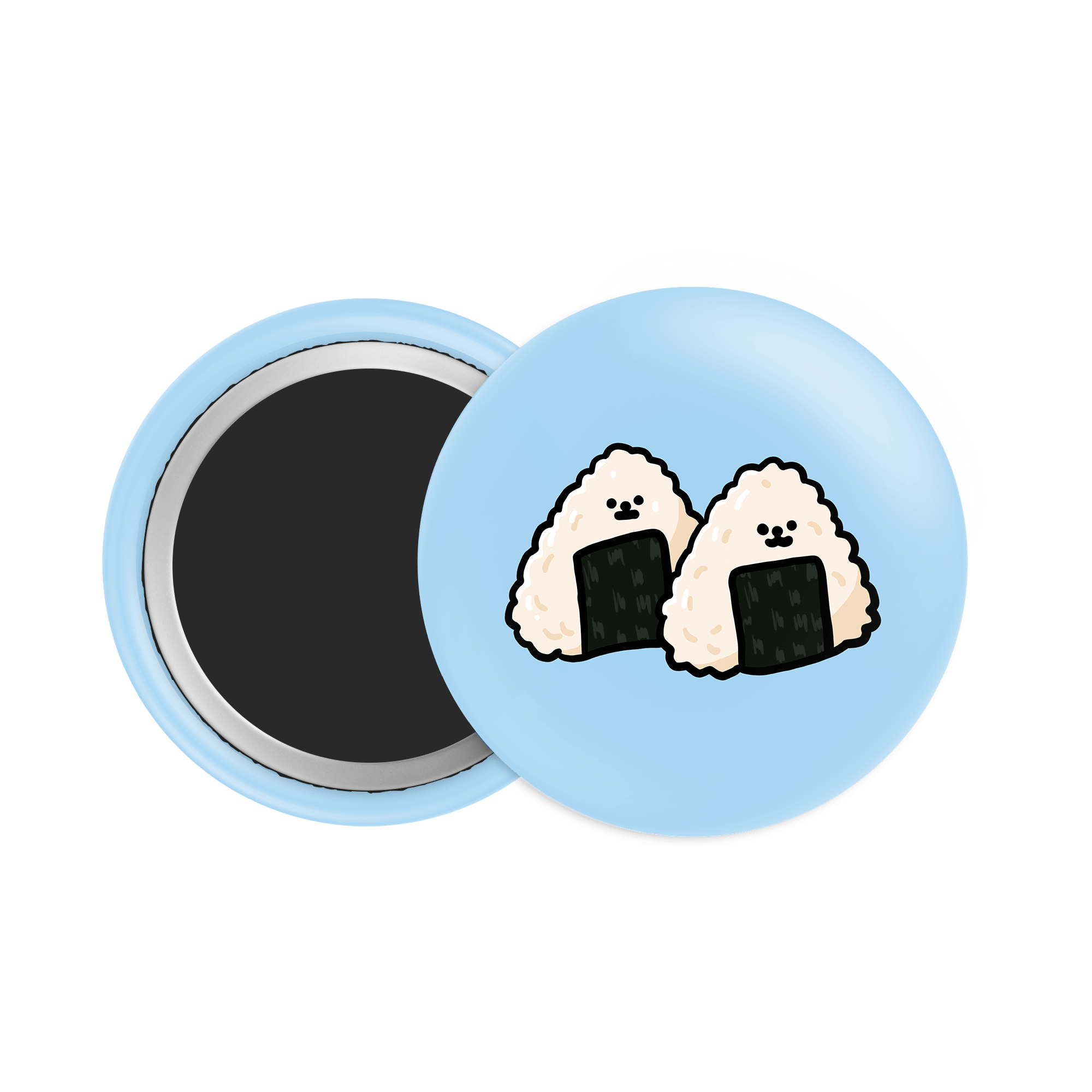 Rice Balls Button Fridge Magnet - Theartzzy