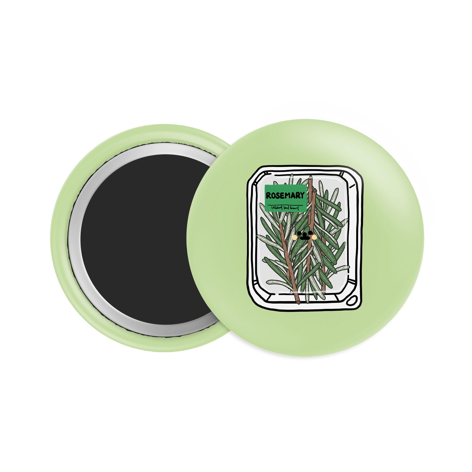 Rosemary Button Fridge Magnet - Theartzzy