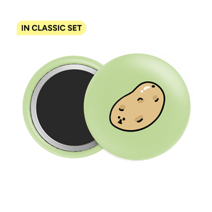 Russet Potato Button Fridge Magnet - Theartzzy