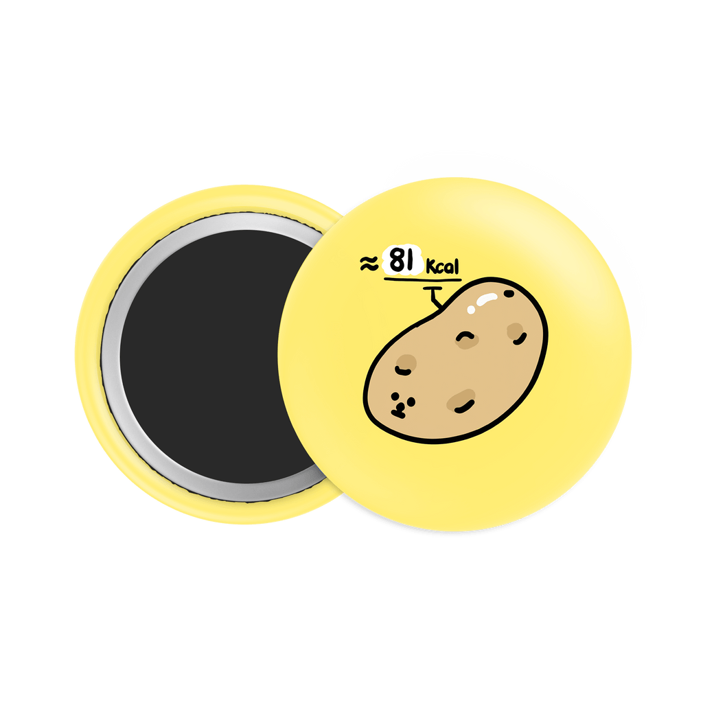 Russet Potato Button Fridge Magnet - Theartzzy