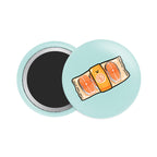 Salmon Button Fridge Magnet - Theartzzy