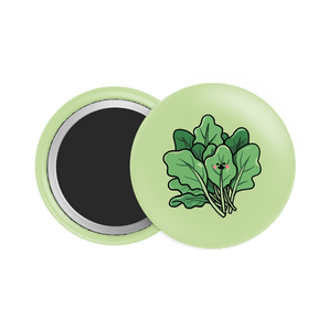 Spinach Button Fridge Magnet - Theartzzy