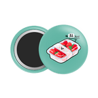 Strawberry Button Fridge Magnet - Theartzzy