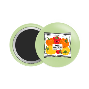 Sweet Mini Peper Button Fridge Magnet - Theartzzy