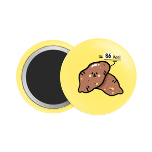 Sweet Potato Button Fridge Magnet - Theartzzy