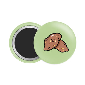 Sweet Potato Button Fridge Magnet - Theartzzy