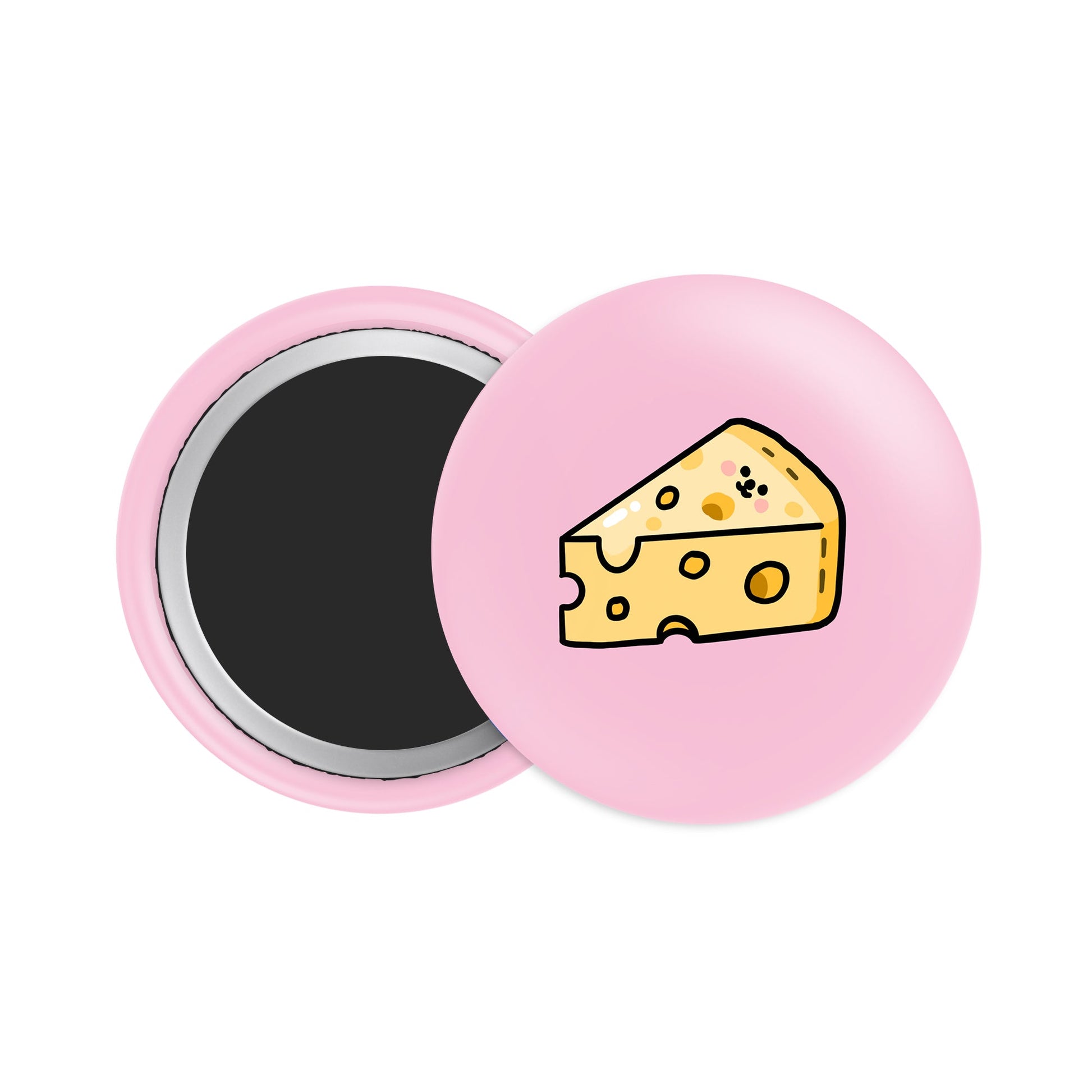 Swiss Cheese Button Fridge Magnet - Theartzzy