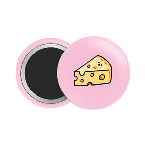 Swiss Cheese Button Fridge Magnet - Theartzzy