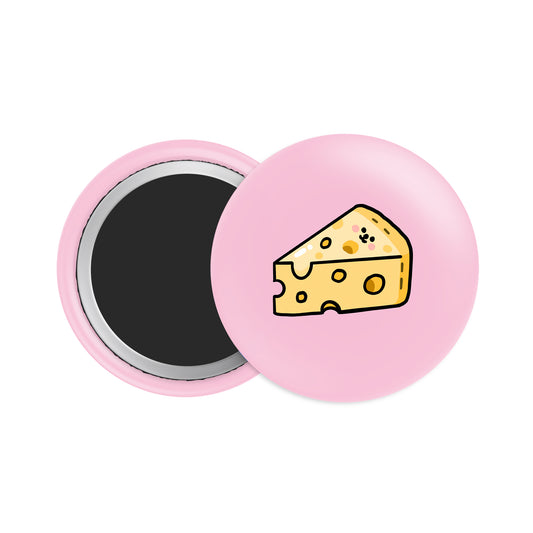 Swiss Cheese Button Fridge  Magnet