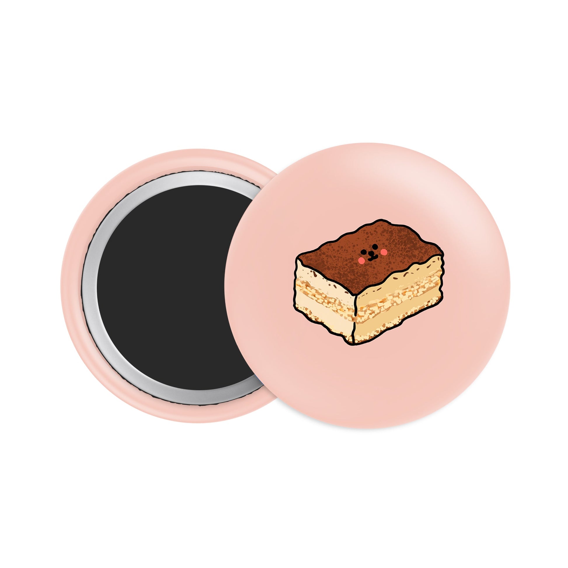 Tiramisu Button Fridge Magnet - Theartzzy