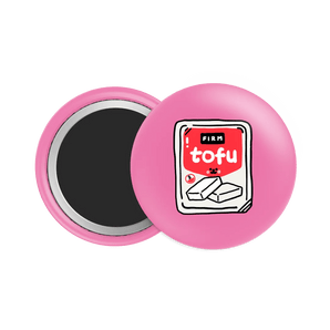 Tofu Firm Button Fridge Magnet - Theartzzy