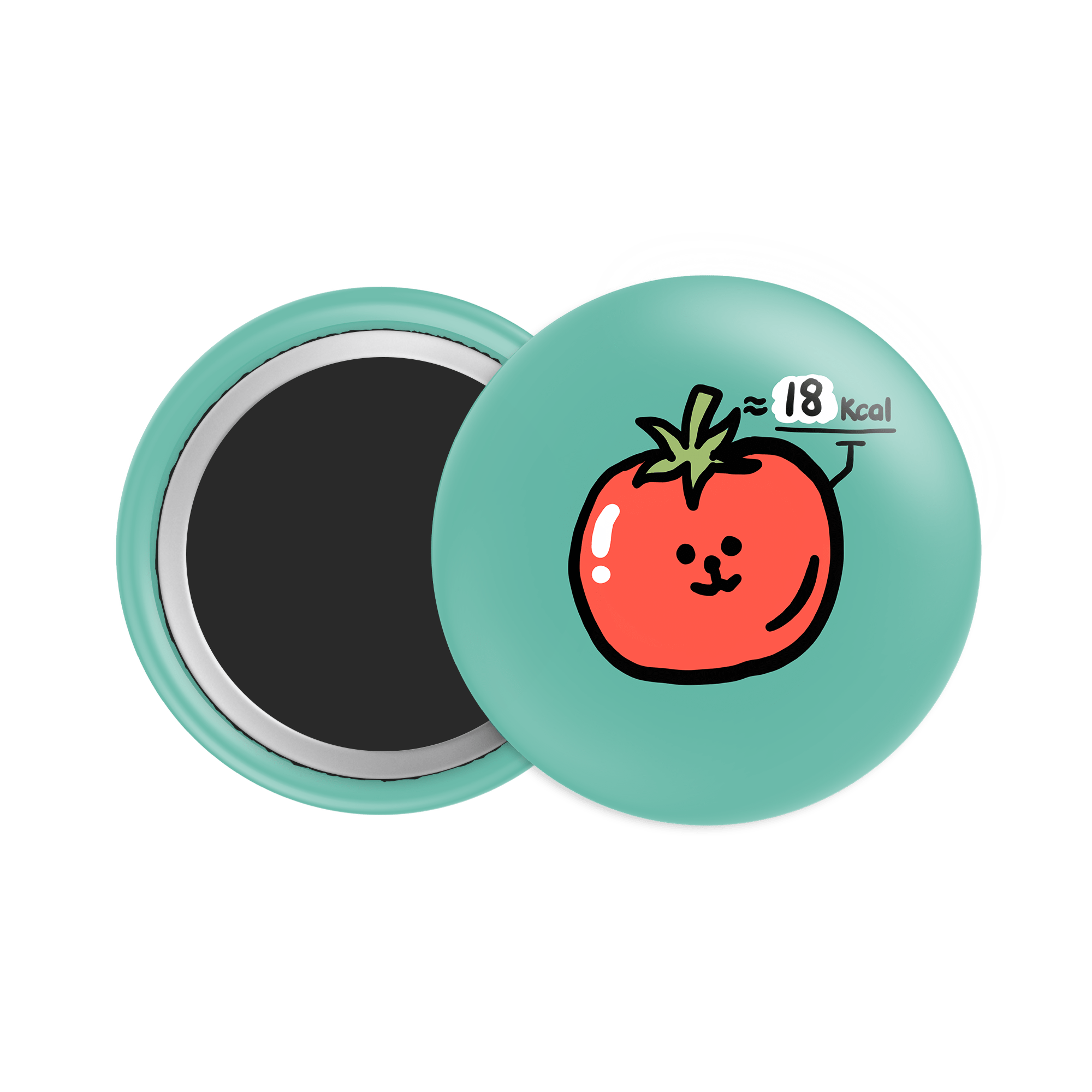 Tomato Button Fridge Magnet - Theartzzy