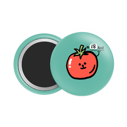 Tomato Button Fridge Magnet - Theartzzy