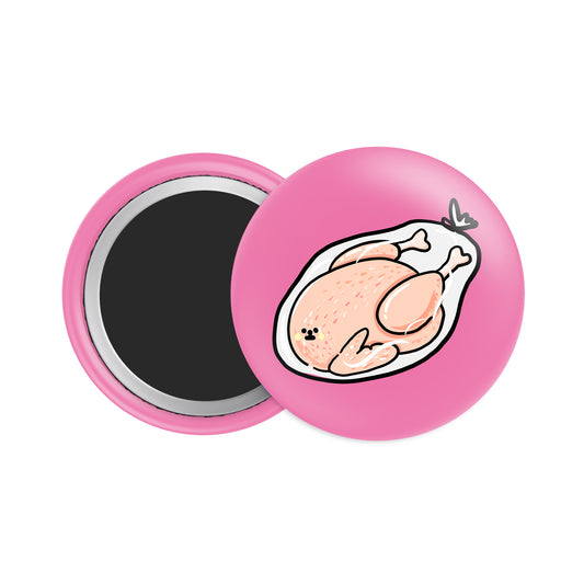 Whole Turkey Button Fridge Magnet
