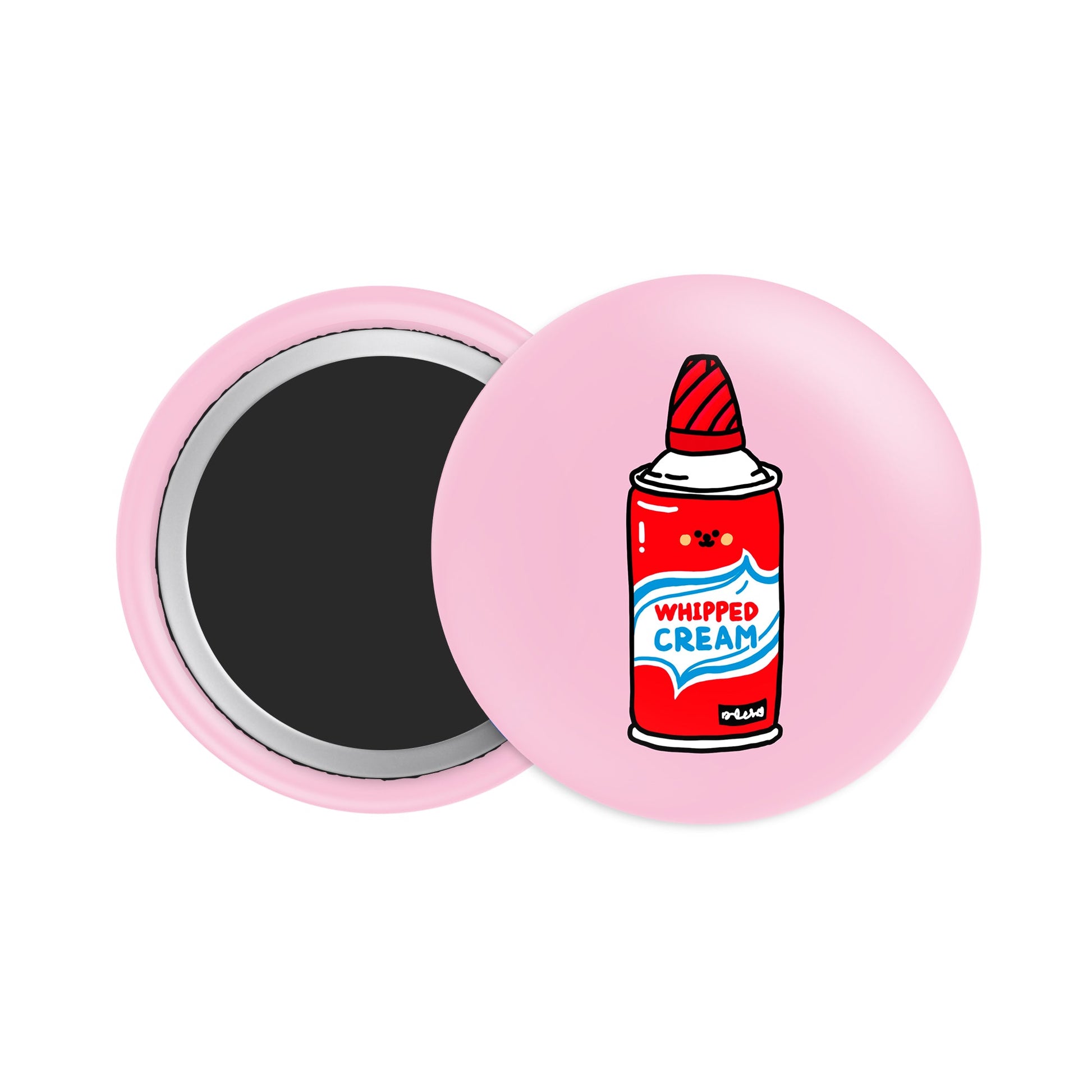 Whipped Cream Can Button Fridge Magnet - Theartzzy