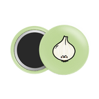 White Onion Button Fridge Magnet - Theartzzy