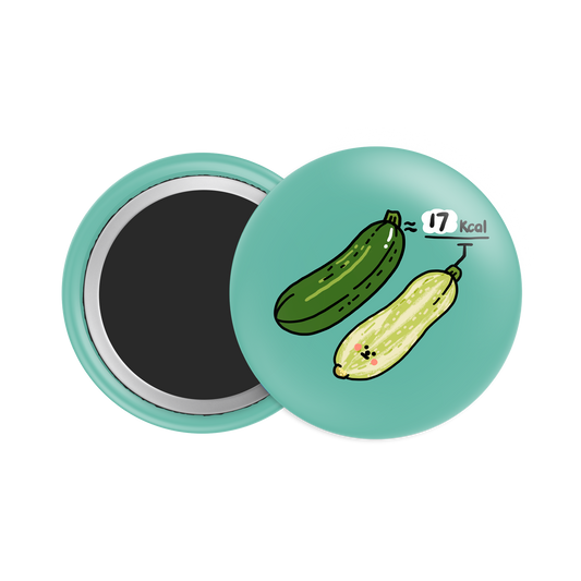Zucchini Button Fridge  Magnet
